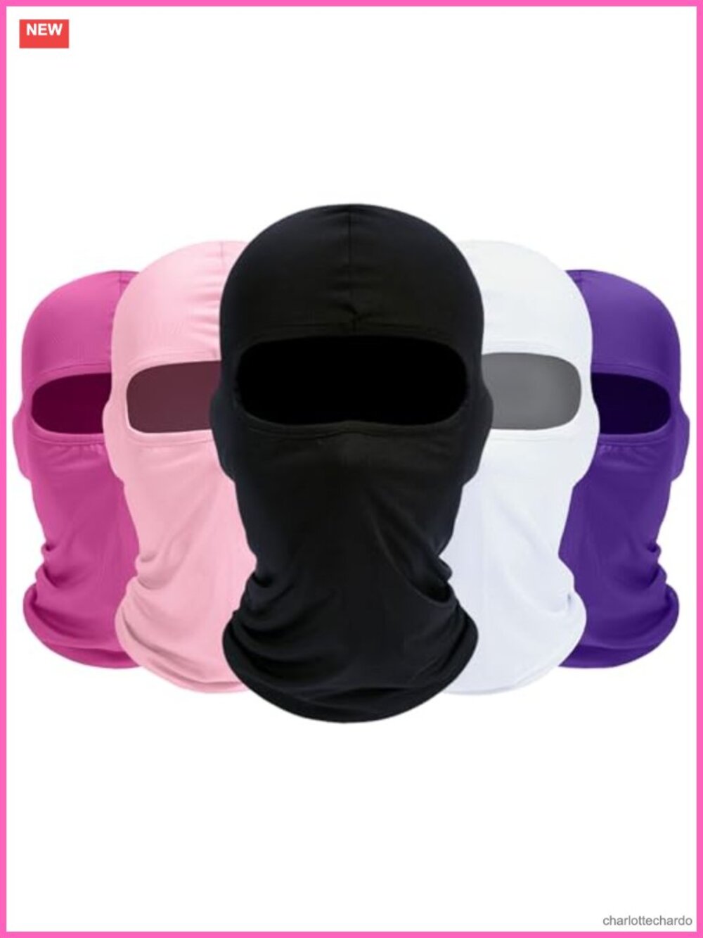 5 Pack Balaclava Ski Mask Neck Gaiter Motorcycle Cooling Tactical